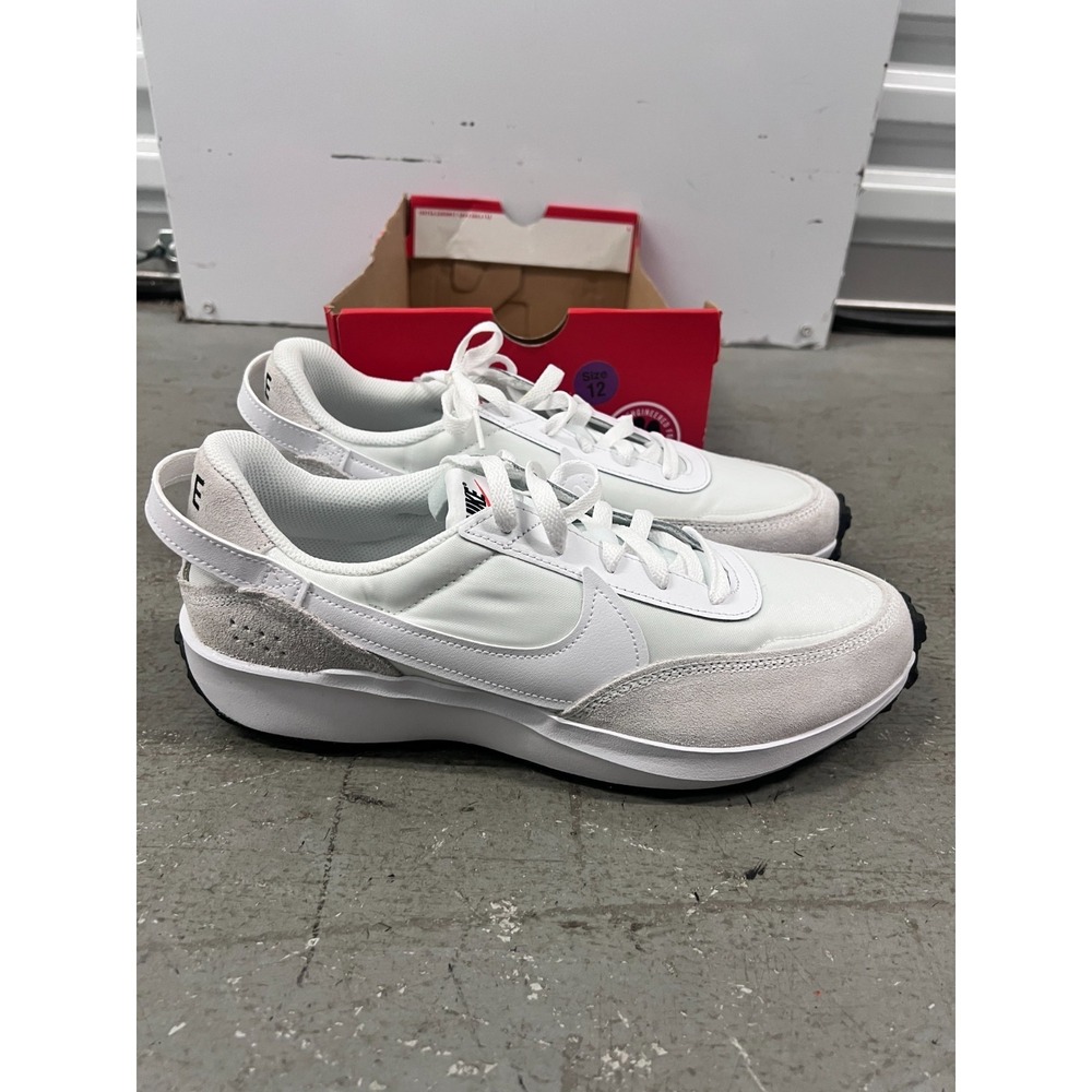 Nike Waffle Debut DH9523-100 Sneaker Womens 12 White Cream Low Top Running Shoes